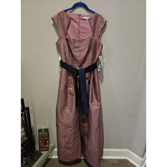 Kay Unger Women's Hazel 14 Multicolor Purple and Blue Walk Thru Jumpsuit - Picture 10 of 11